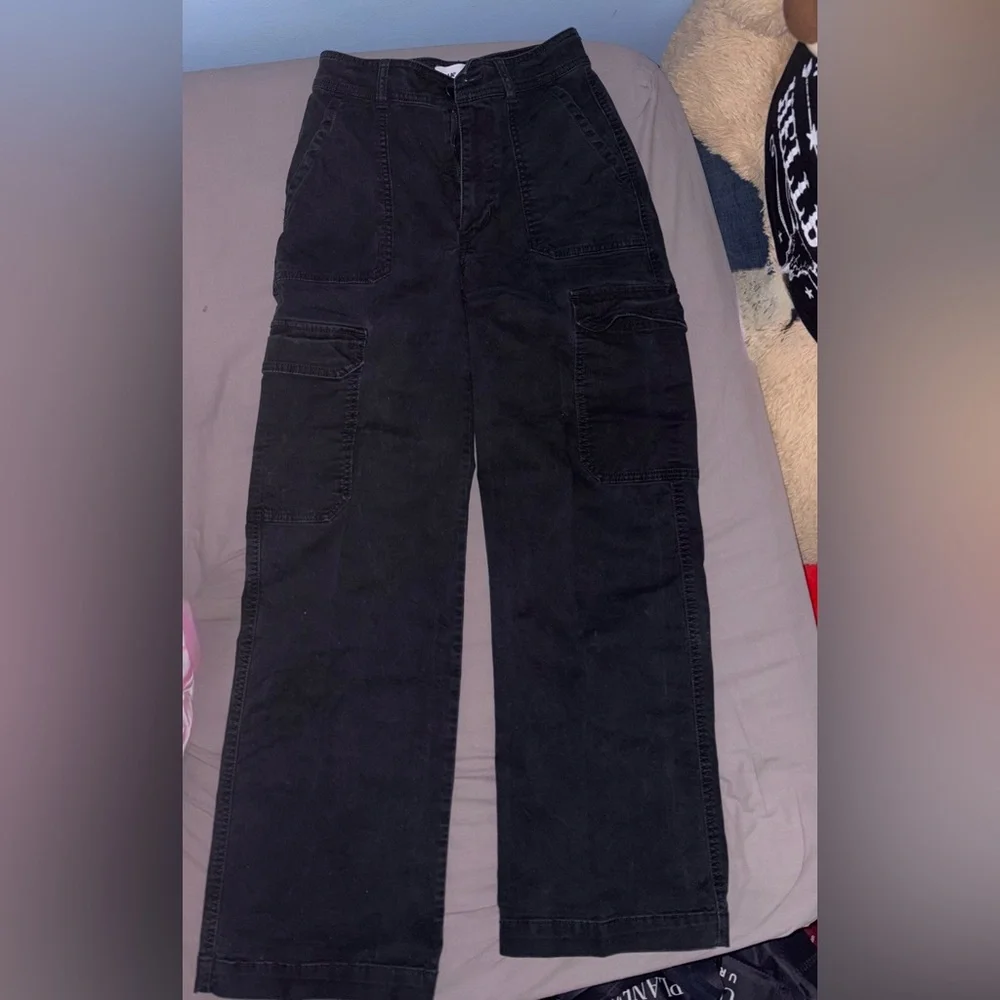 Black Cargo Pants - Picture 1 of 2